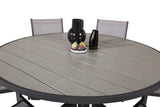 Parma Bord ø 140 + Copacabana Armlenstol Venture Design Spisegruppe