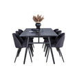 Sleek Extentiontable shed 195*95 + Velvet spisestoler Venture Design Spisegruppe