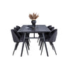 Sleek Extentiontable shed 195*95 + Velvet spisestoler Venture Design Spisegruppe