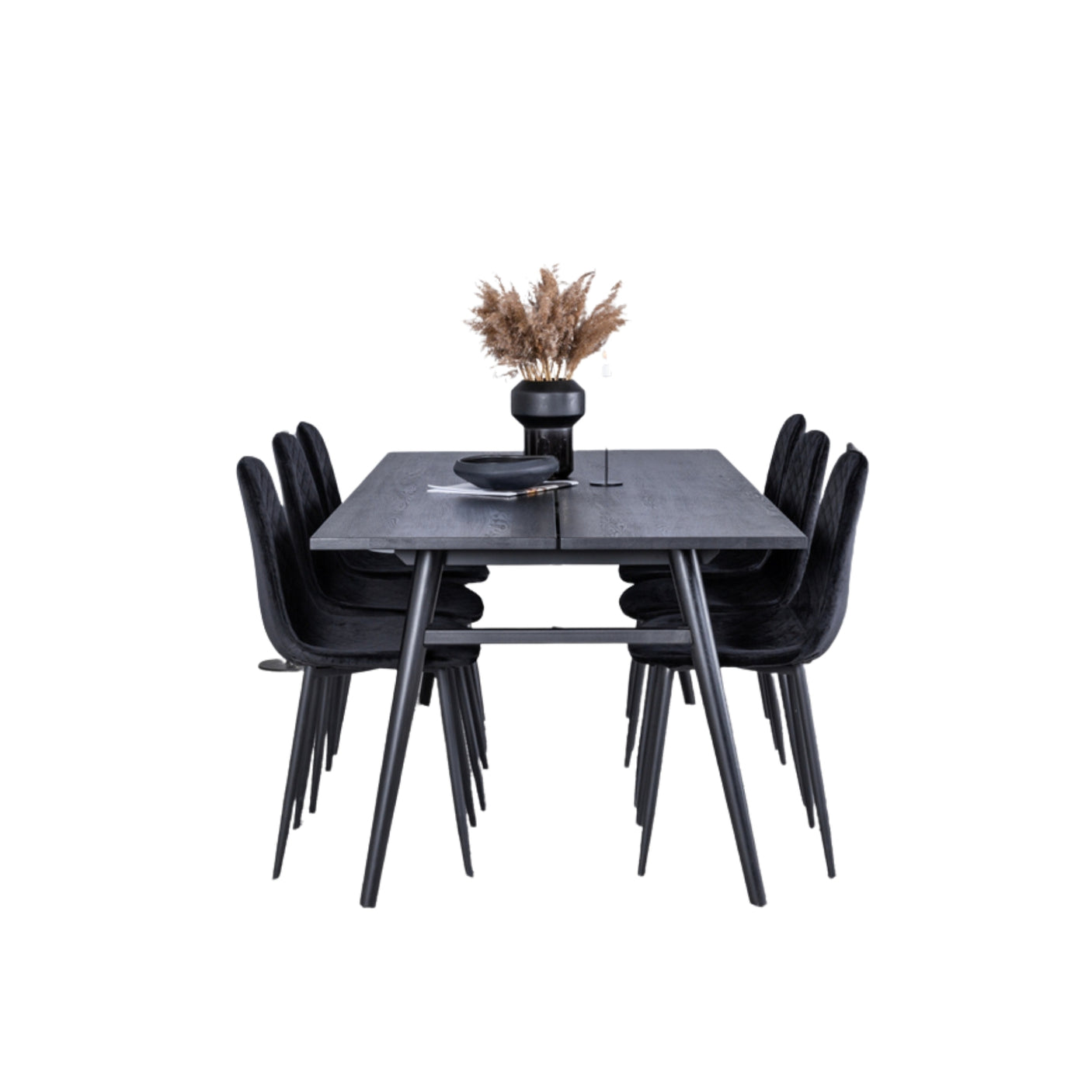 Sleek Extentiontable shed 195*95 + Polar Diamond spisestoler Venture Design Spisegruppe