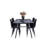 Sleek Extentiontable shed 195*95 + Polar Diamond spisestoler Venture Design Spisegruppe