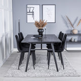 Sleek Extentiontable shed 195*95 + Polar Diamond spisestoler Venture Design Spisegruppe