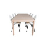 Slider Extention Table 170 +40 +40cm + Polar Fluff spisestoler Venture Design Spisegruppe