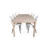 Slider Extention Table 170 +40 +40cm + Polar Fluff spisestoler Venture Design Spisegruppe