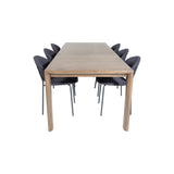 Slider Extention Table 170 +40 +40cm + Vault spisestoler Venture Design Spisegruppe