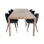 Slider Extention Table 170 +40 +40cm + Velvet spisestoler Venture Design Spisegruppe