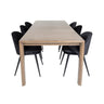 Slider Extention Table 170 +40 +40cm + Velvet spisestoler Venture Design Spisegruppe