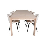 Slider Extention Table 170 +40 +40cm + Velvet spisestoler Venture Design Spisegruppe