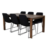 Slider and Muce dining table with Polar chairs Venture Design Spisegruppe