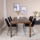 Slider and Muce dining table with Polar chairs Venture Design Spisegruppe