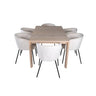 Slider Extention Table 170 +40 +40cm + Berit stol Venture Design Spisegruppe
