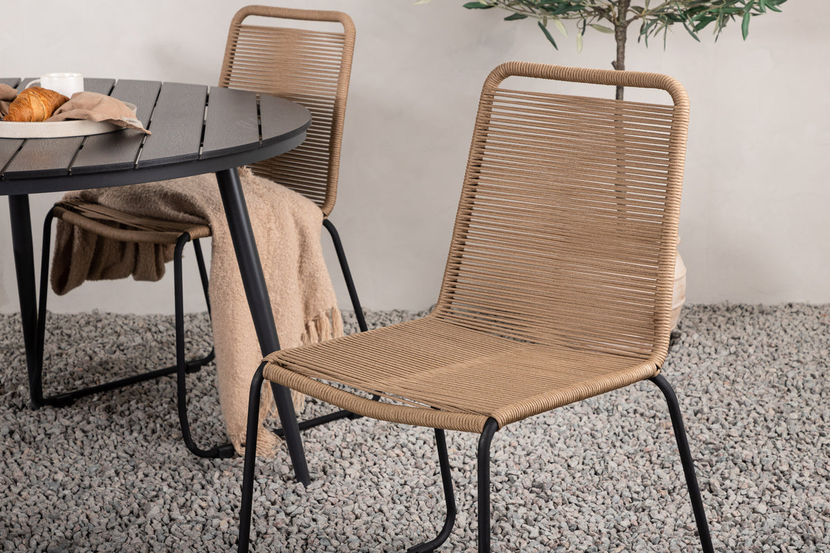 Break Spisebord Rundt 120ø + Lindos Venture Design Spisegruppe