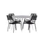 Pause Spisebord Rundt 120ø + Lindos Lenestol Venture Design Spisegruppe