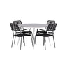 Pause Spisebord Rundt 120ø + Lindos Lenestol Venture Design Spisegruppe