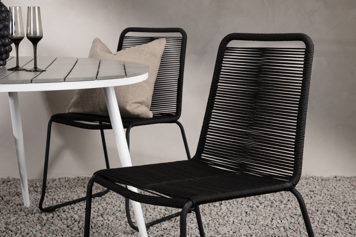Pause Spisebord Rundt 120ø + Lindos Venture Design Spisegruppe