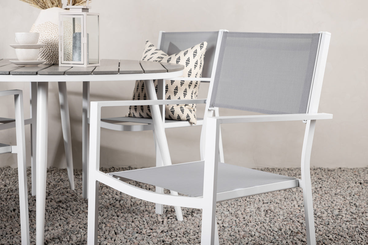Pause Spisebord Rundt 120ø + Copacabana Venture Design Spisegruppe