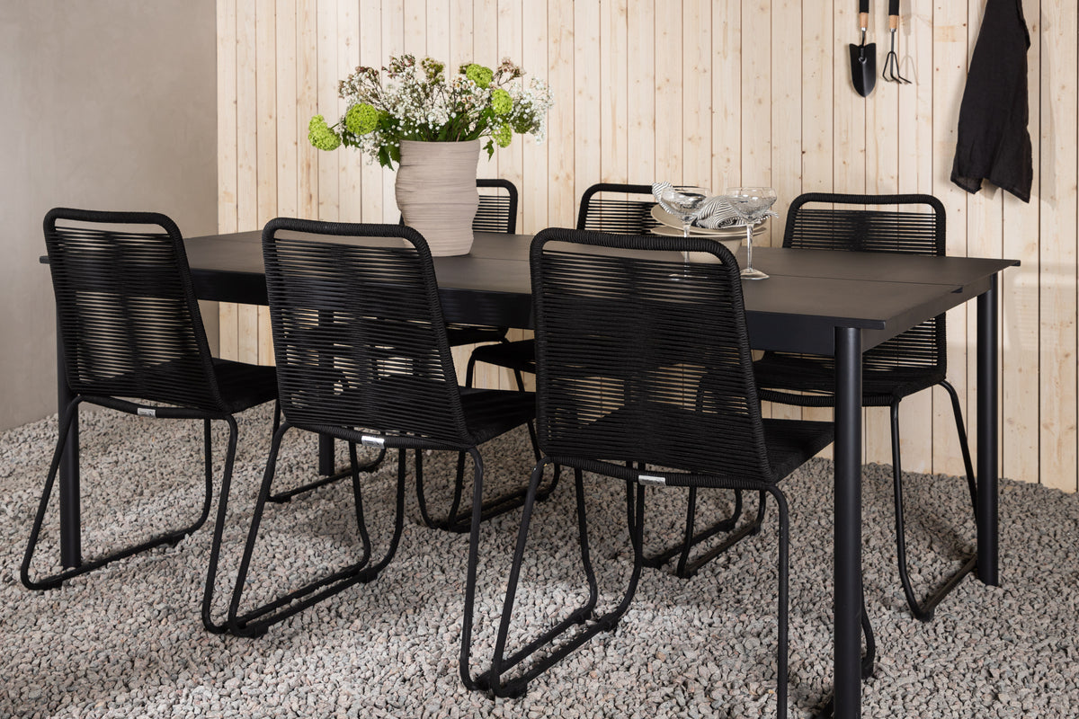 Modena Spisebord 200*100cm + Lindos stol Venture Design Spisegruppe