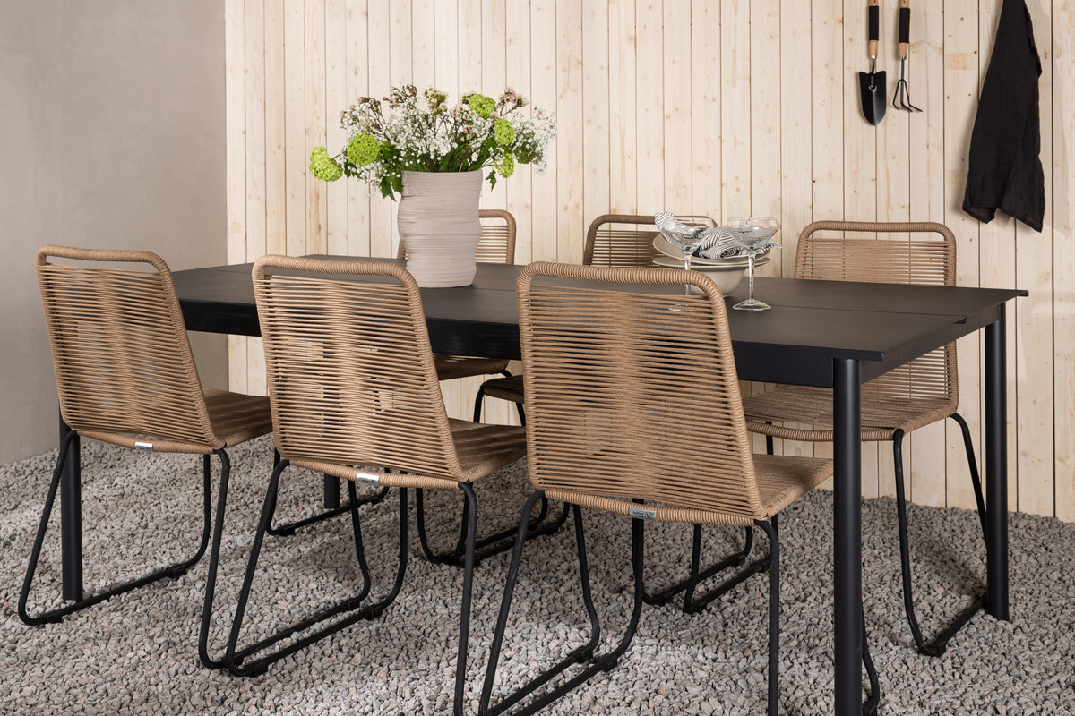 Modena Spisebord 200*100cm + Lindos Venture Design Spisegruppe