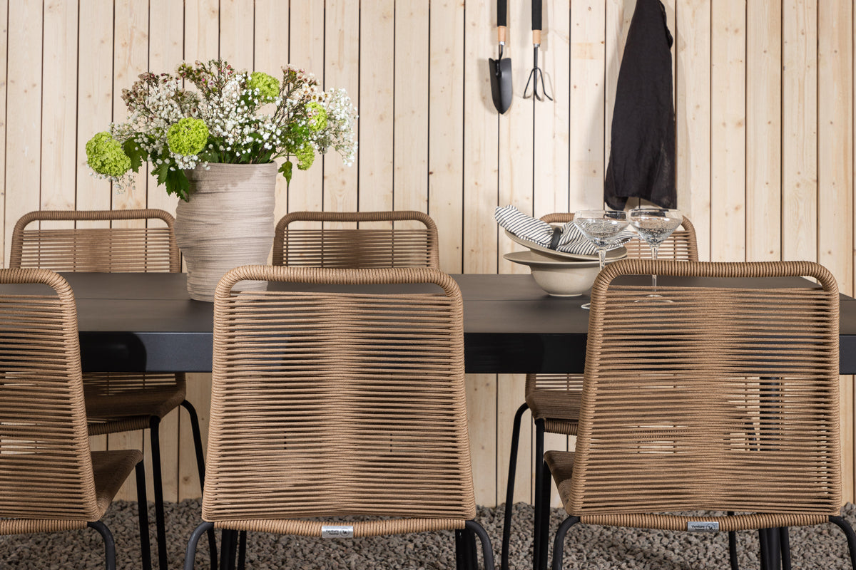 Modena Spisebord 200*100cm + Lindos Venture Design Spisegruppe