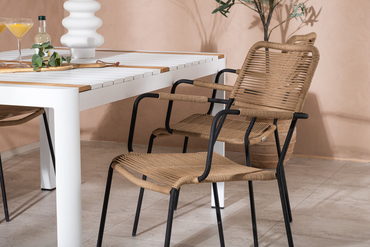 Togo Spisebord 150*100 + Lindos Lenestol Venture Design Spisegruppe
