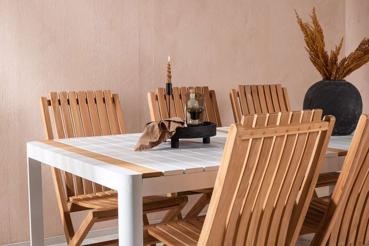 Togo Spisebord 200*100 + Ghana stol Venture Design Spisegruppe