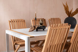 Togo Spisebord 200*100 + Ghana stol Venture Design Spisegruppe