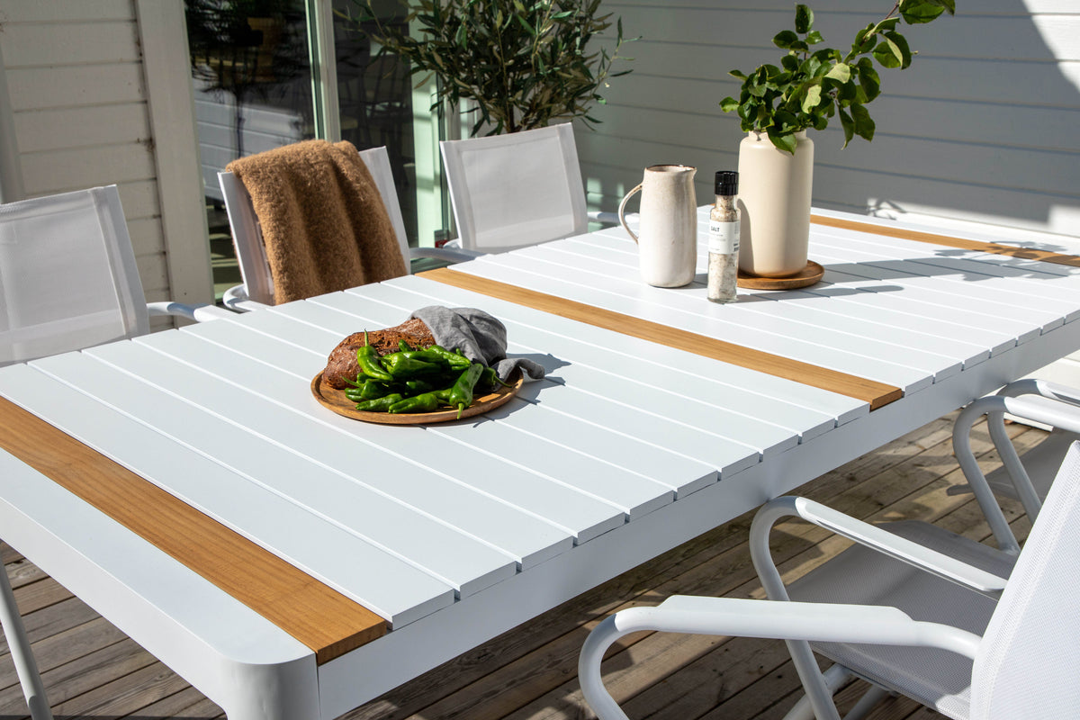 Togo Spisebord 200*100 + Alina spisestoler Venture Design Spisegruppe