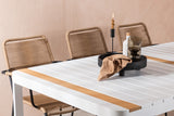 Togo Spisebord 200*100 + Lindos Lenestol Venture Design Spisegruppe