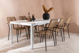 Togo Spisebord 200*100 + Lindos Lenestol Venture Design Spisegruppe