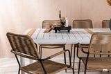 Togo Spisebord 200*100 + Lindos Lenestol Venture Design Spisegruppe