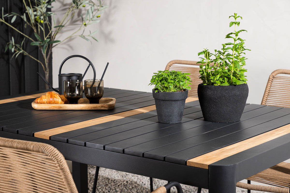 Togo Spisebord 150*100 + Lindos Lenestol Venture Design Spisegruppe