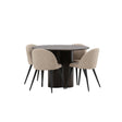 Olivia spisebord-/+ Velvet stol-/ Venture Design Spisegruppe