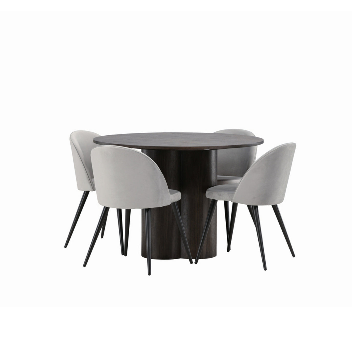 Olivia spisebord-/+ Velvet spisestoler Venture Design Spisegruppe