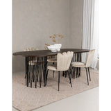 Stone Oval Dining Set Venture Design Spisegruppe