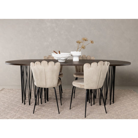 Stone Oval Dining Set Venture Design Spisegruppe