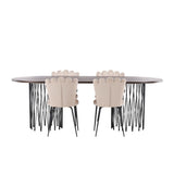 Stone Oval Dining Set Venture Design Spisegruppe