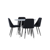 Plaza Dining Table with Night Dining Chair Venture Design Spisegruppe