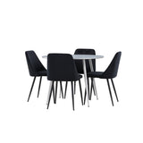 Plaza Dining Table with Night Dining Chair Venture Design Spisegruppe