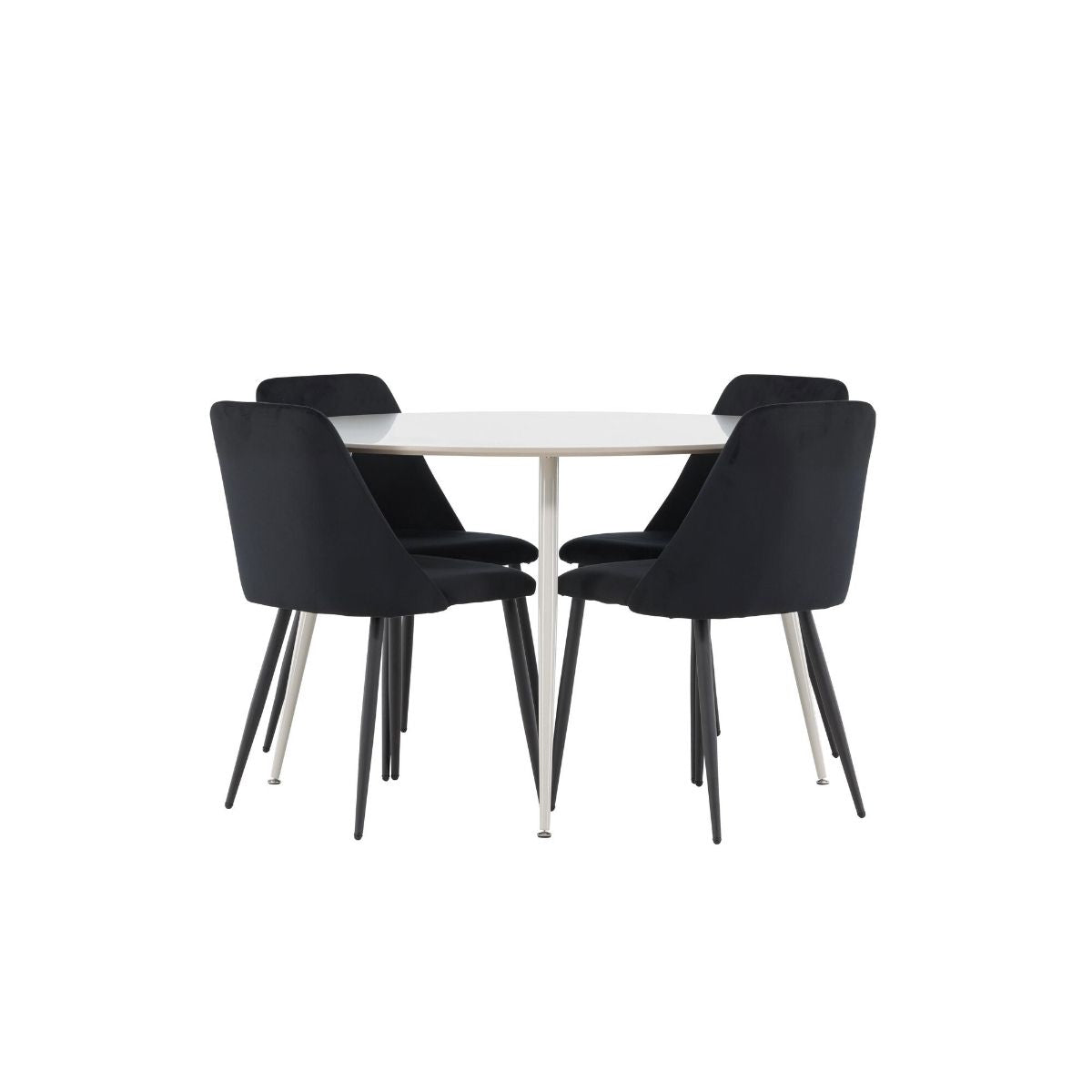 Plaza Dining Table with Night Dining Chair Venture Design Spisegruppe