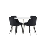 Plaza Dining Table with Night Dining Chair Venture Design Spisegruppe