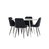 Plaza Dining Table with Night Dining Chair Venture Design Spisegruppe