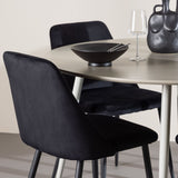 Plaza Dining Table with Night Dining Chair Venture Design Spisegruppe