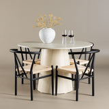 Lanzo Dining Table with Alfons Dining Chair Venture Design Spisegruppe