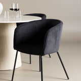 Lanzo Dining Table with Berit Dining Chair Venture Design Spisegruppe