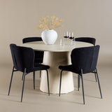 Lanzo Dining Table with Modesto Dining Chair Venture Design Spisegruppe