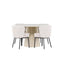 Lanzo Dining Table with Agnes Dining Chair Venture Design Spisegruppe