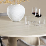 Lanzo Dining Table with Evelina Dining Chair Venture Design Spisegruppe