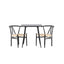 Polar Dining Table with Alfons Dining Chair Venture Design Spisegruppe