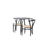 Polar Dining Table with Alfons Dining Chair Venture Design Spisegruppe