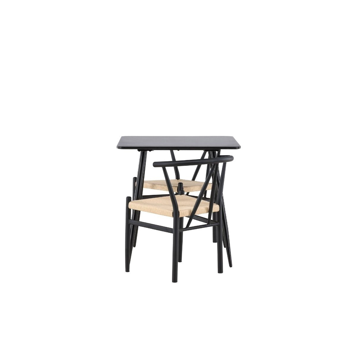 Polar Dining Table with Alfons Dining Chair Venture Design Spisegruppe